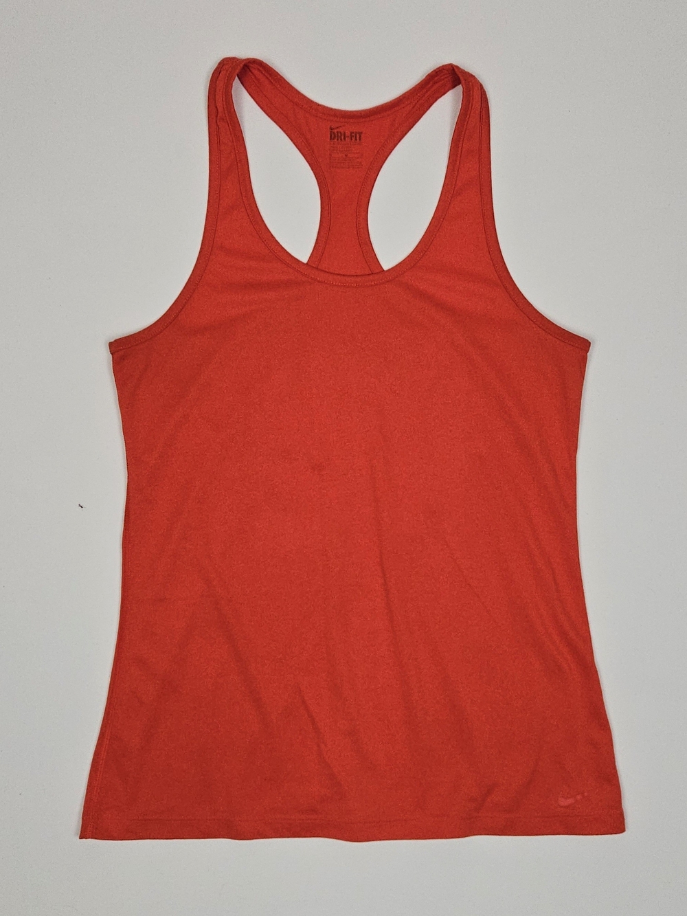 Nike Dri-FIT Orange Racerback Tank Top Women's Medium Athletic Running Workout